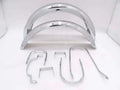 New TRIUMPH T140 FRONT & REAR CHROME MUDGUARDS WITH STAYS AND BRACKETS Best Spare Store