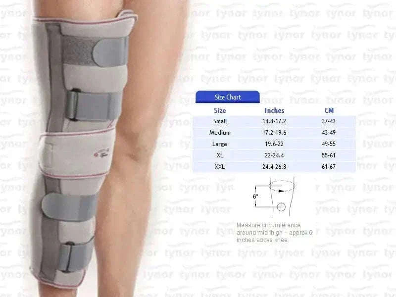 New Tynor Knee Immobilizer 19'' Brace Support Aluminum Splint - Large Best Spare Store