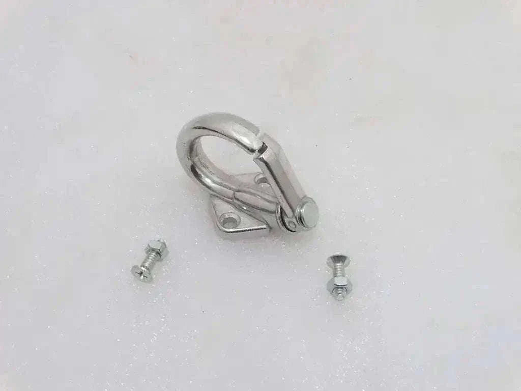 New Vespa Lambretta Luggage Helmet Hook Alloy With Fixing Nuts Best Spare Store