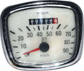 New Vespa Speedometer for Vna/Vnb - 90M Km/Hr Red Pointe Best Spare Store