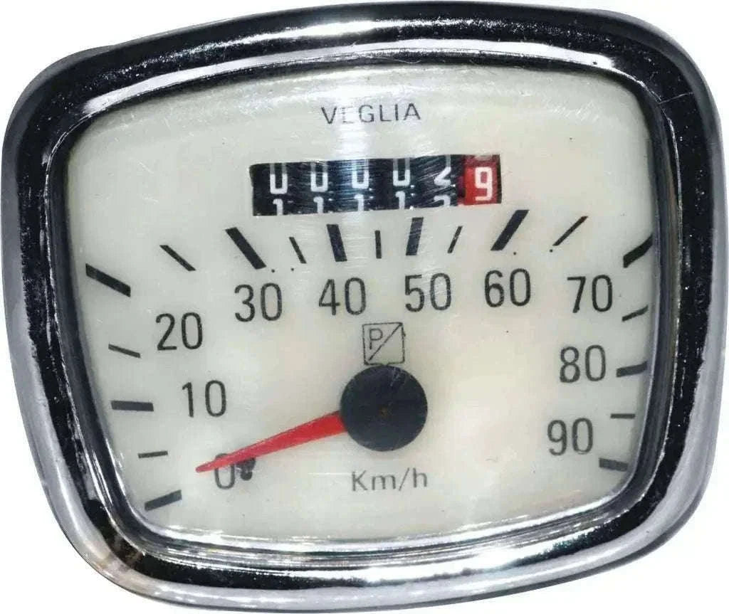 New Vespa Speedometer for Vna/Vnb - 90M Km/Hr Red Pointe Best Spare Store