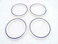 New Vespa White Wall Tyres 3.50X8 - 4-Pack Blue Lined Best Spare Store
