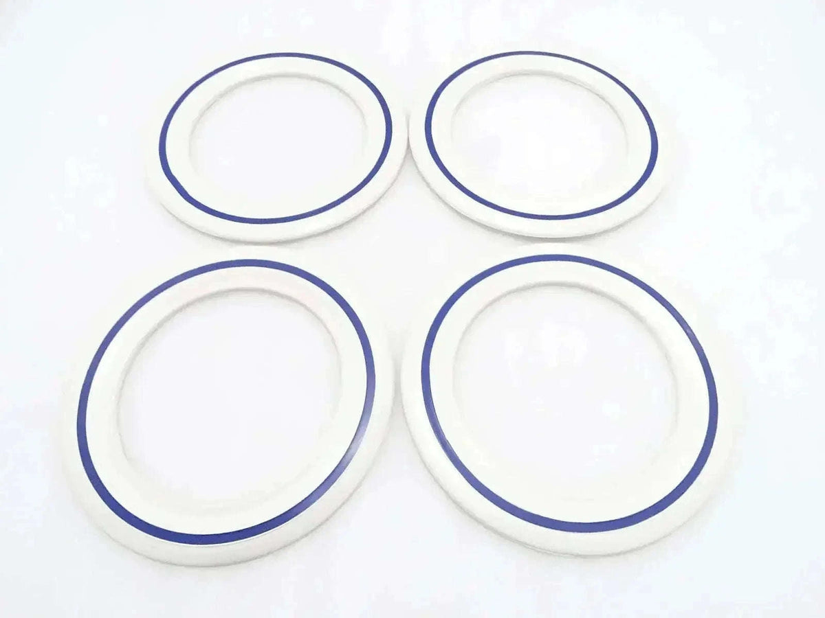 New Vespa White Wall Tyres 3.50X8 - 4-Pack Blue Lined Best Spare Store