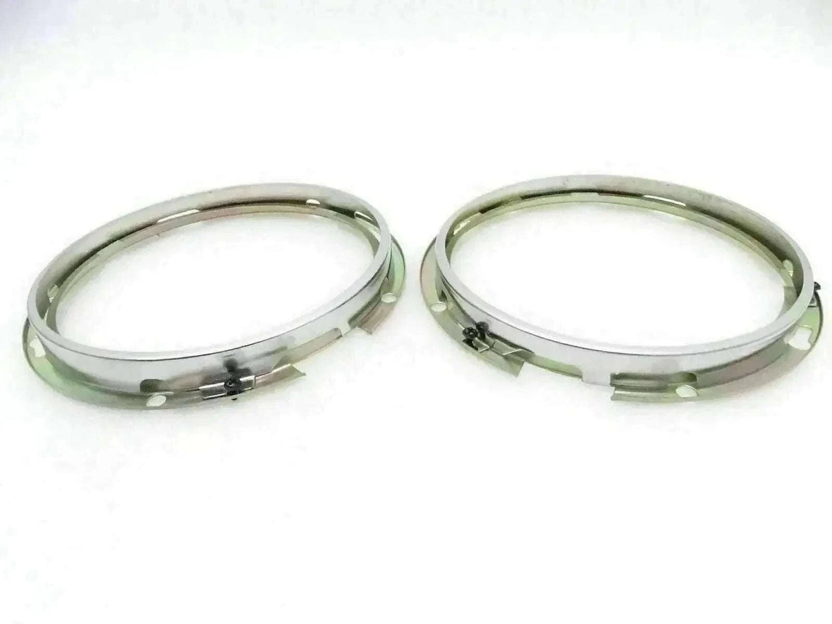 New Willys Jeep 7" Headlight Retain Inner Bezel Rim Pair Best Spare Store