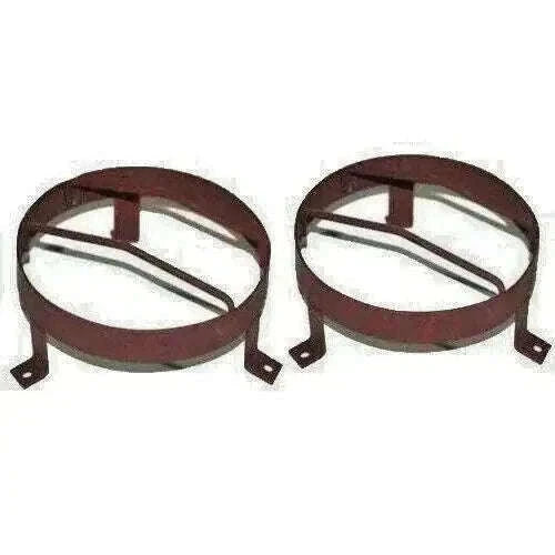 New Willys Jeep 8.5" Steel External Headlight Stone Grill Guard Pair Best Spare Store