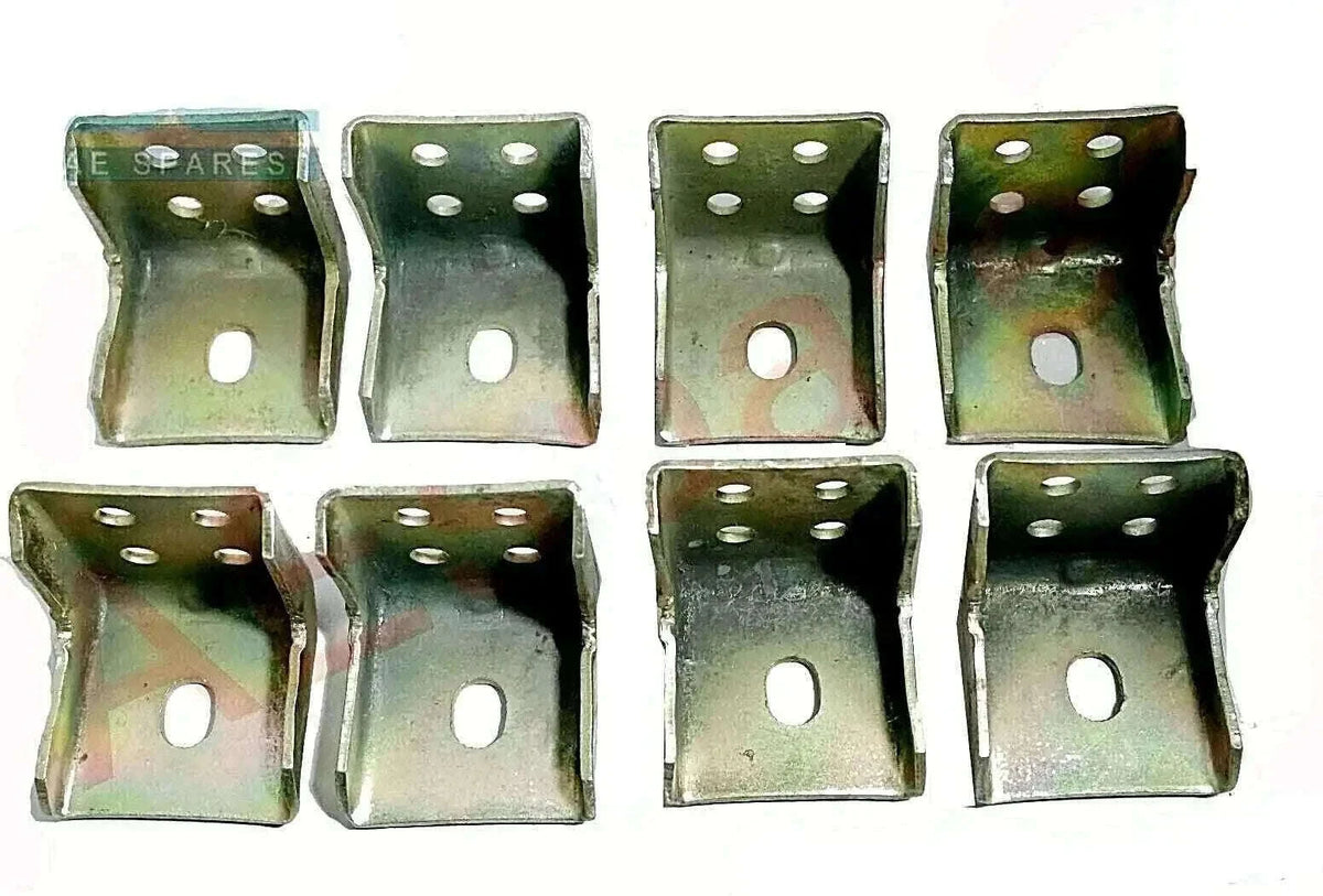 New Willys Jeep Frame Outrigger Bracket Kit - 8pc Set Best Spare Store
