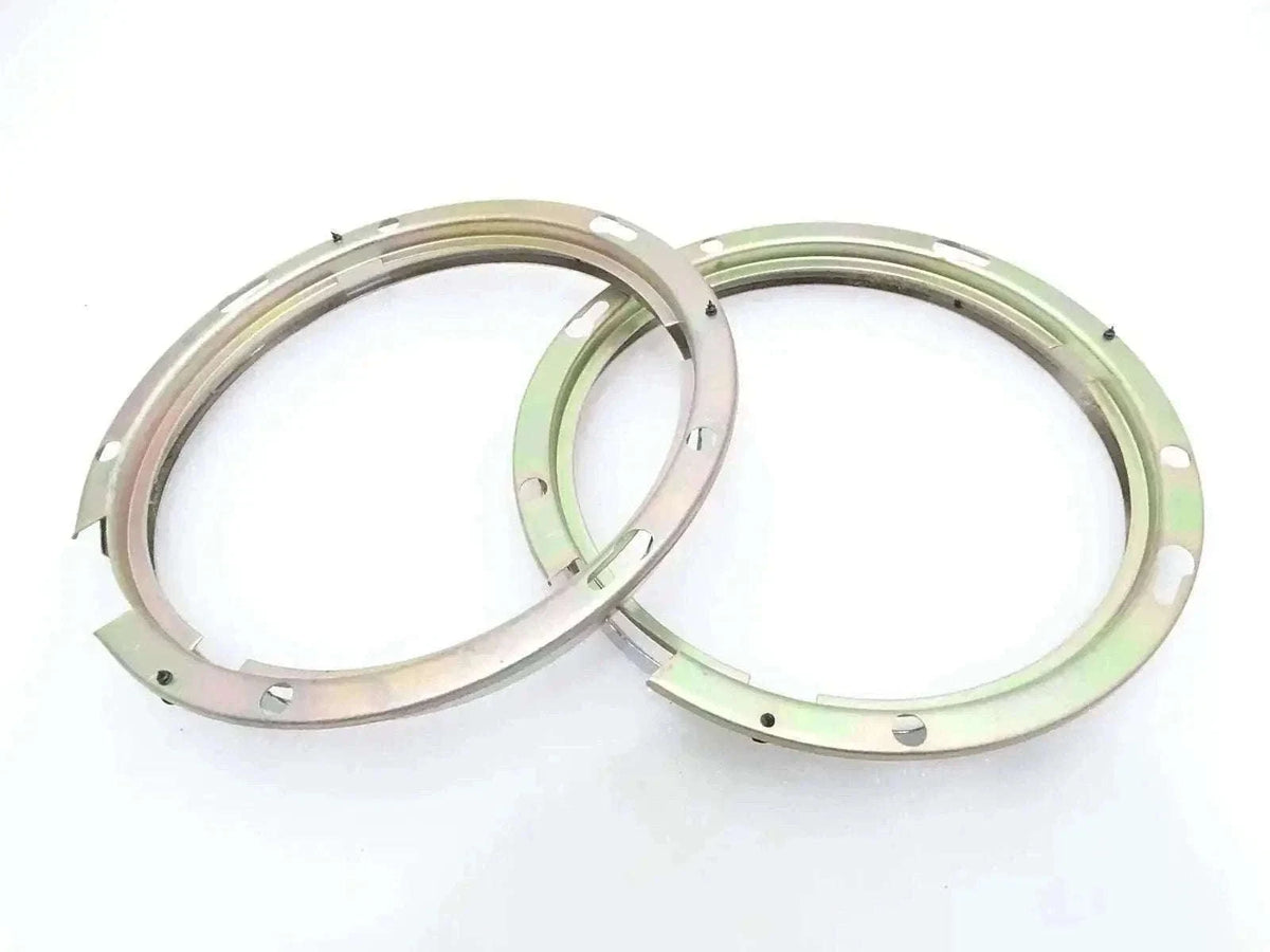 New WILLYS JEEP HEADLIGHT RETAINING INNER BEZEL RIM 7" PAIR Best Spare Store