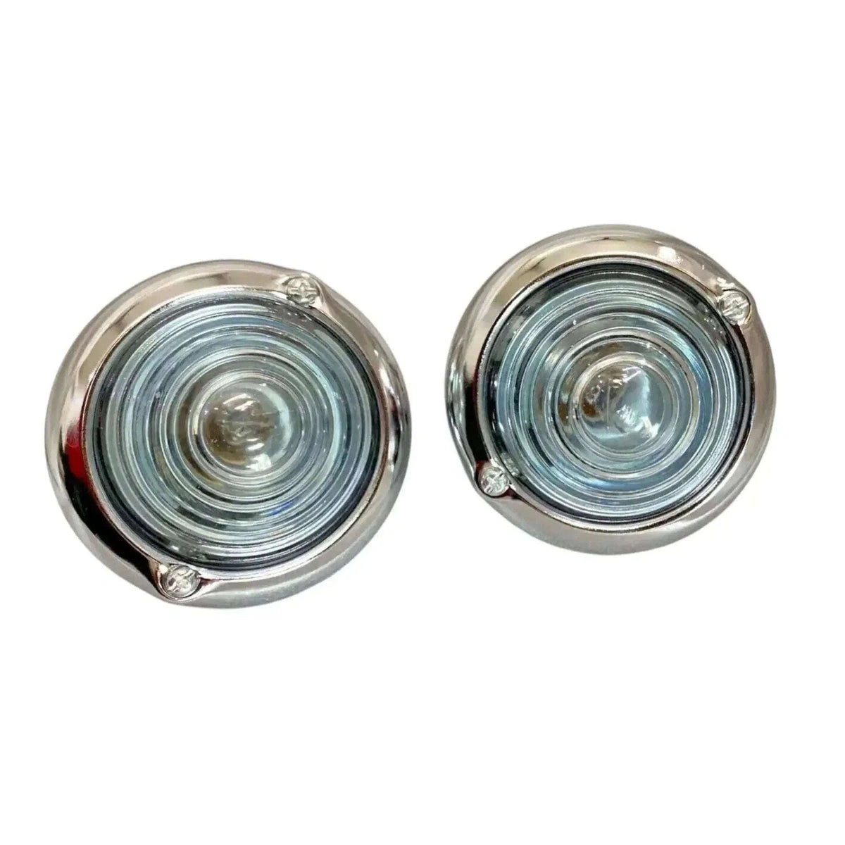 New Willys / Jeep Parking Turn Signal Indicator Light - Clear Glass Chrome Best Spare Store