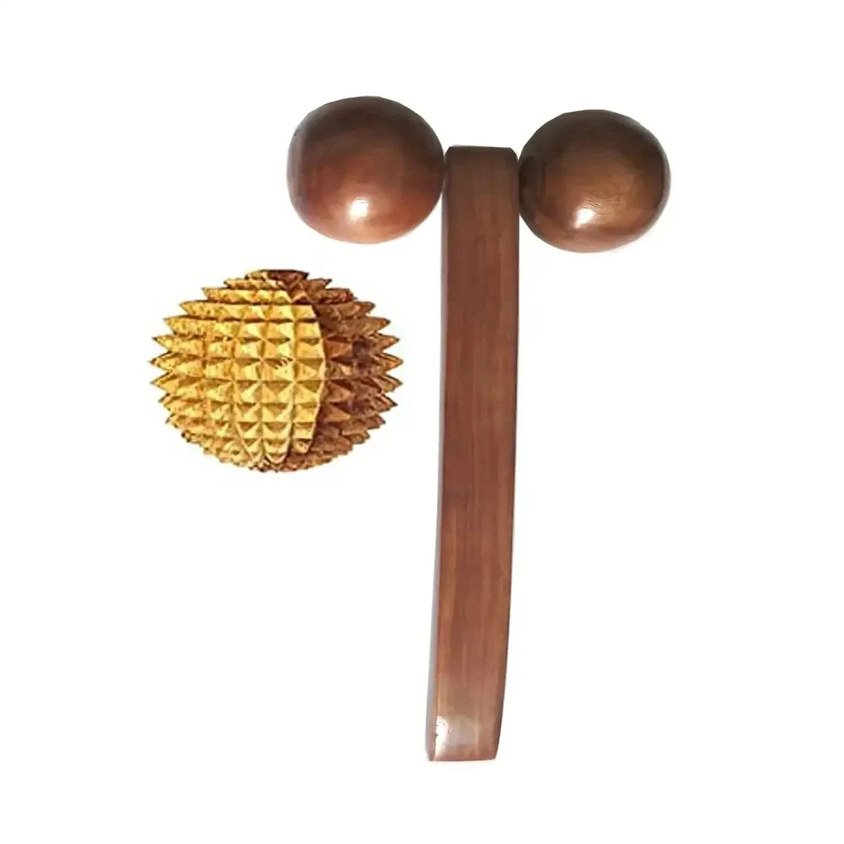 New Wood Roller Acupressure Massager with Ball Massager Tool Best Spare Store