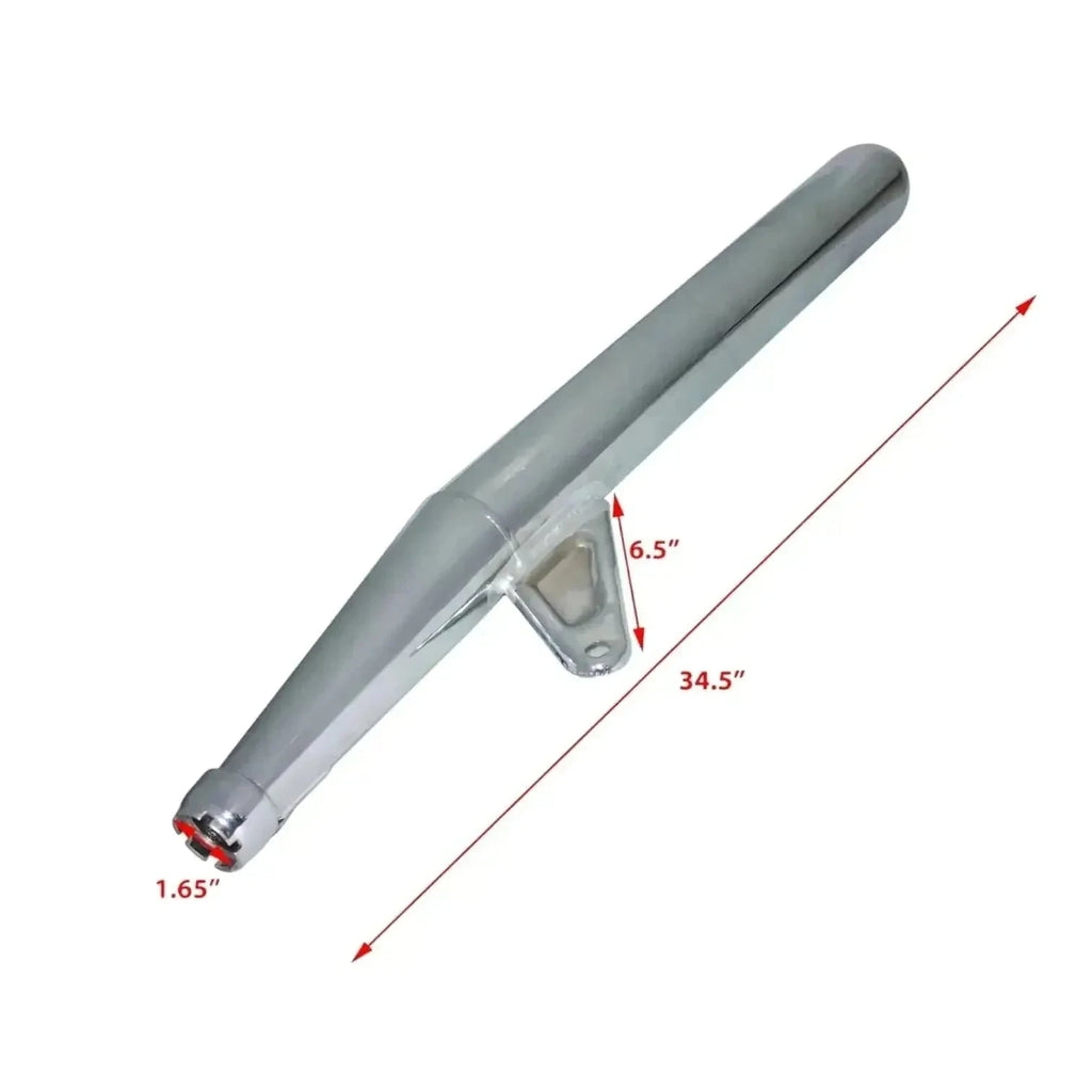 New Yamaha RX 100 Exhaust Silencer Muffler Assy Best Spare Store