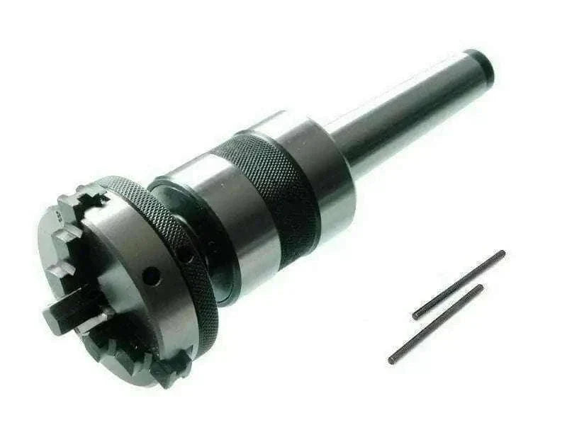 Revolving Centre MT3 Shank with 4 Jaw 65 mm Chuck Mounting for Lathe's Tailstock - bestsparestore