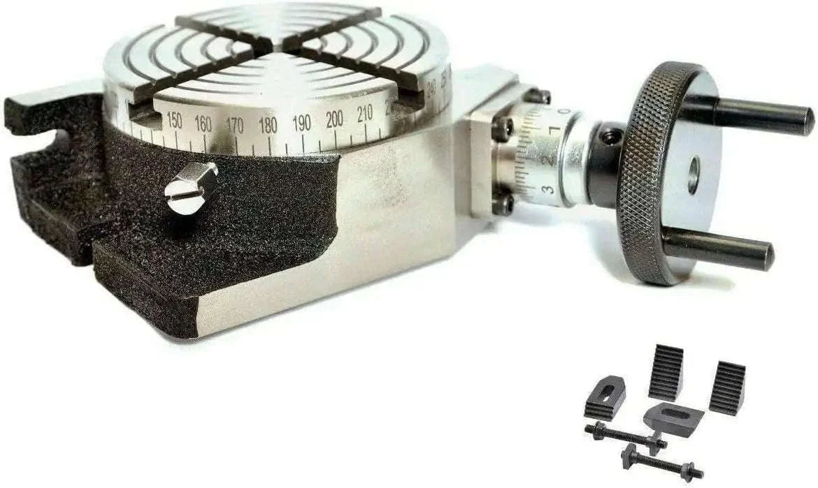 Rotary Table 4/100 Mm With M6 Clamping Kit Set - bestsparestore