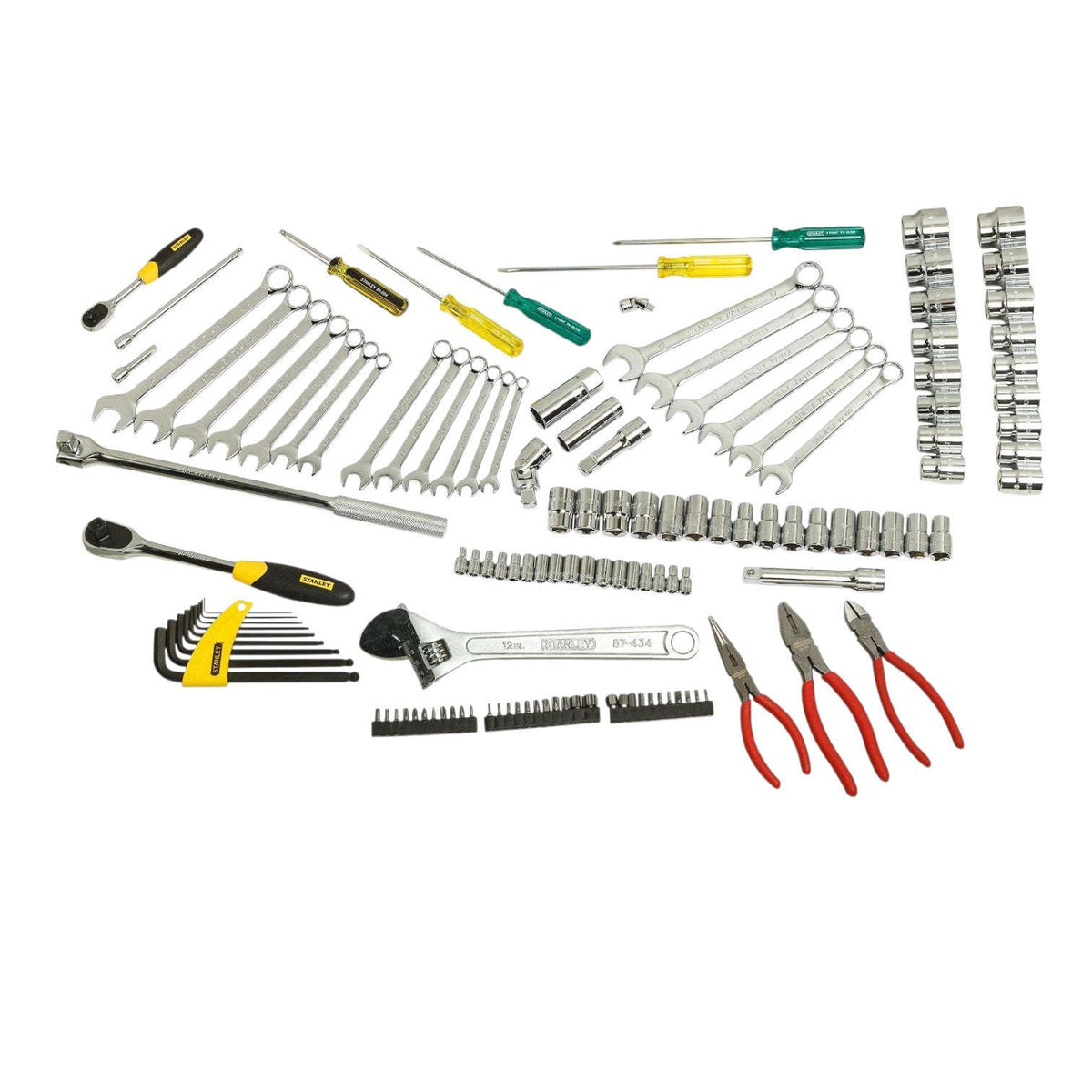 STANLEY 99-059 Metric Tool Kit for Automotive Use (132-Pieces),Multicolour, 24 x 9 Centimeter bestsparestore