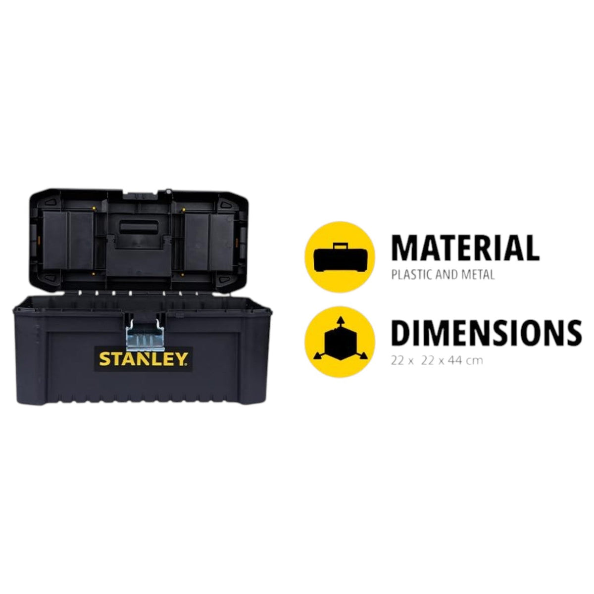 STANLEY STST75518-8 16'' Organised Heavy-Duty Portable Essential Toolbox bestsparestore