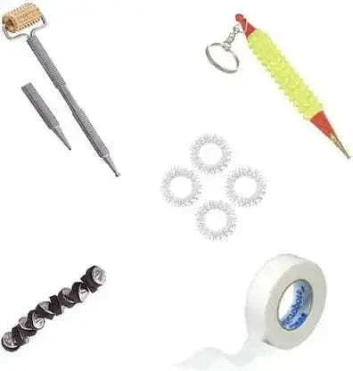Star Magnet Sujok Roller Set with Key Chain - Premium Quality