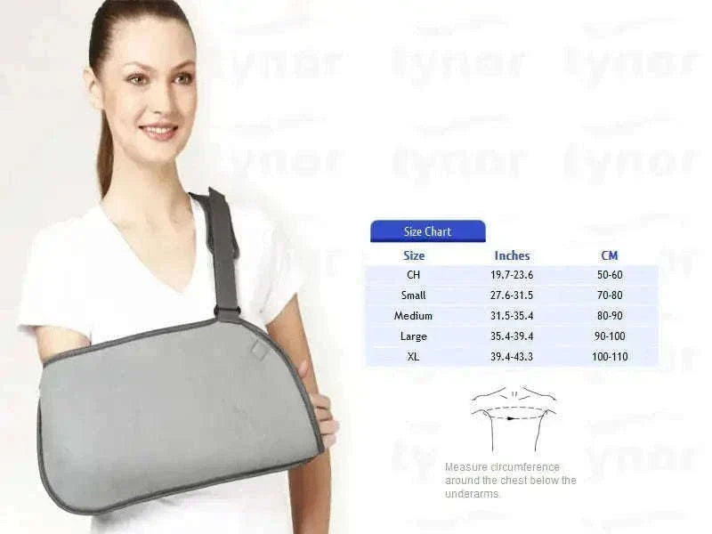 Large adjustable pouch arm sling from Tynor for support and recovery