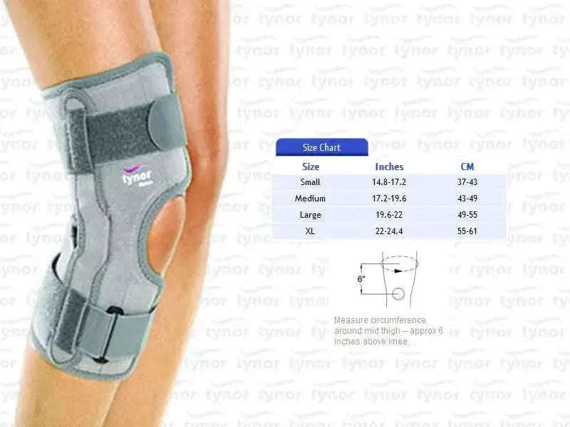 Tynor Functional Knee Brace Support Hinged Knee Cap-XL - Reliable knee support for various activities