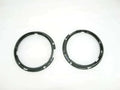 WILLYS FORD JEEP HEADLIGHT inner rim set, durable black metal rings