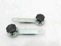 Willys Jeep windshield frame adjusting arm assembly with metal arms and locking knobs