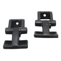Windshield Fold Down Hinges for Maruti Gypsy - Black by bestsparestore